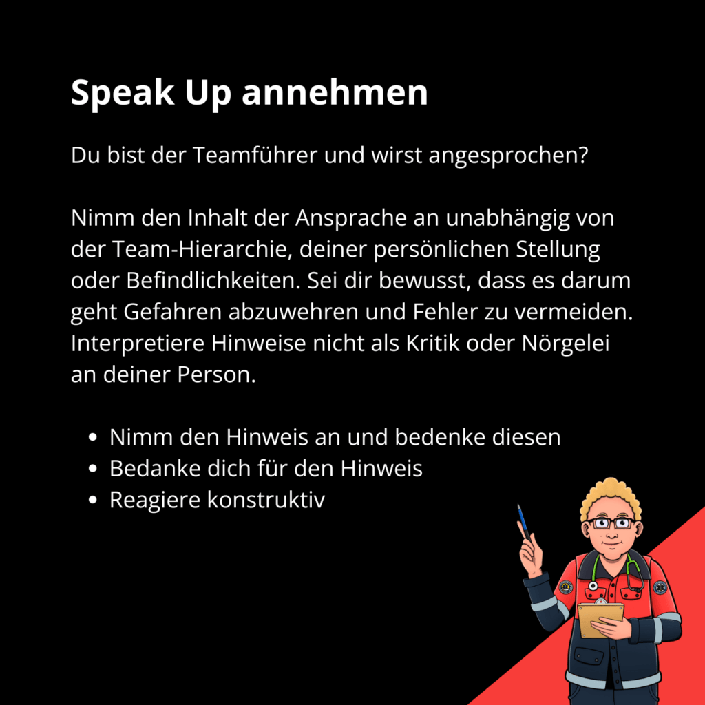 Speak Up annehmen