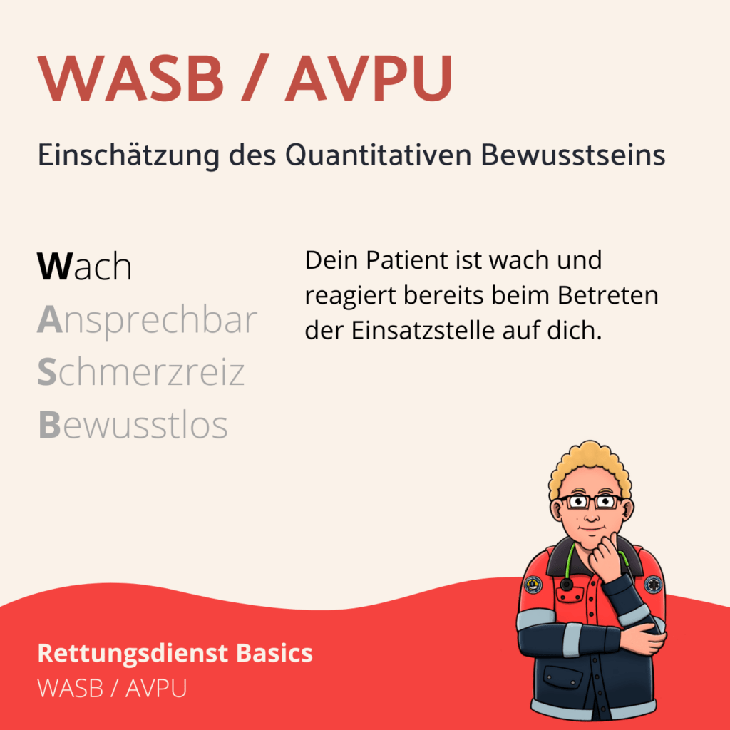 WASB / AVPU Schema für den Rettungsdienst
