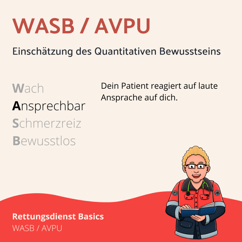WASB / AVPU Schema für den Rettungsdienst